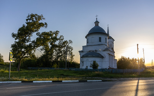 Church at sunset.