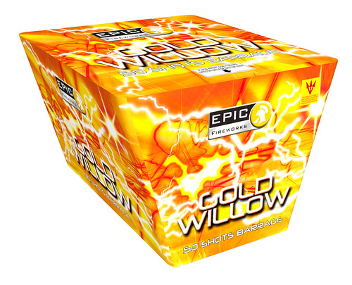 Gold Willow Fan Cake #EpicFireworks
