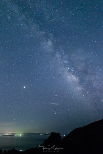 star starlight meteor perseid meteorshower sky skyscape landscape nightscape night nightview milkyway nagasaki japan