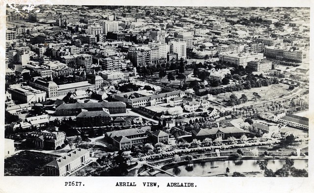 AERIEL VIEW ADELAIDE POST CARD