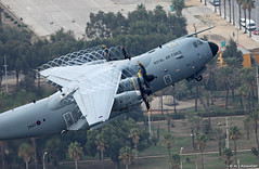 Royal Air Force Airbus Military A400M Atlas C1 ZM412 departing RAF Gibraltar