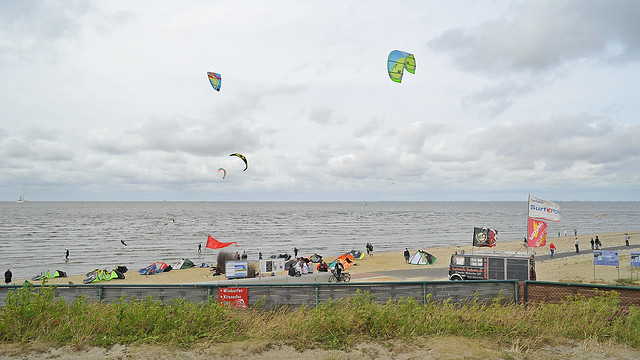 The location of the Cuxhaven Surf School at Doese.