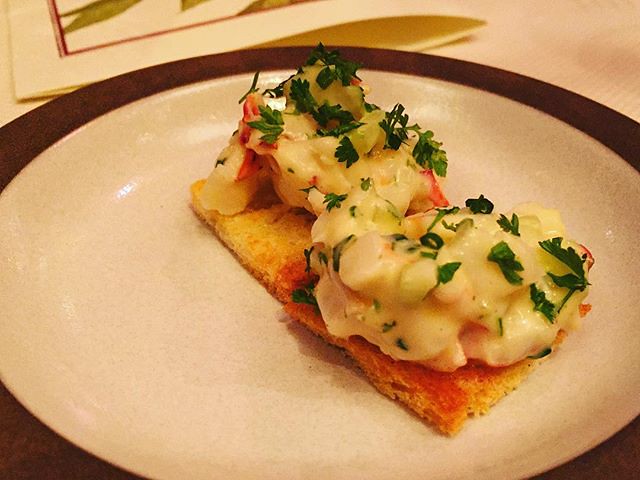 #kvpinmybelly Lobster toast amuse bouche at â€ª@AliceWaters â€¬ Chez Panisse in #Berkeley. A delicious start to an elegant dining experience. I loved how every detail, from the delicate and flavorful dishes to the friendly service made all dinners feel so spe