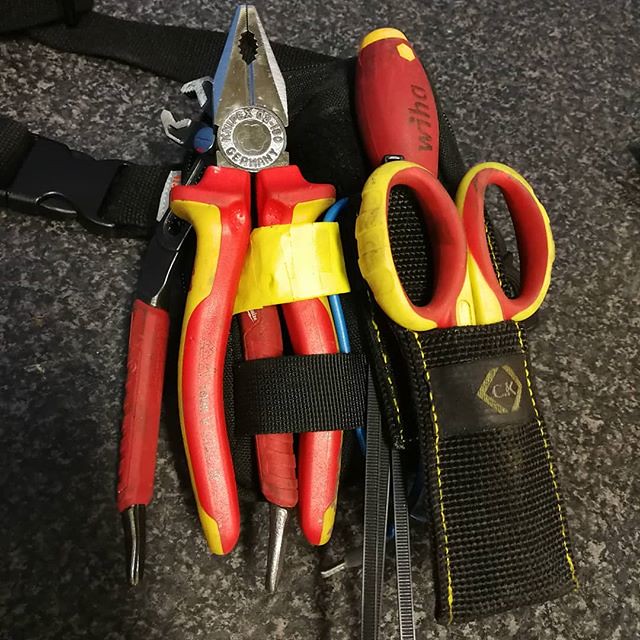 The little belt pouch I carry most shifts. CK electricians…