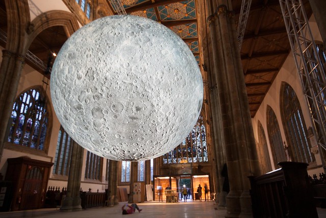 A view of the Moon in Hull Minster