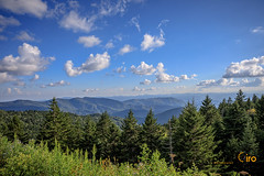 Mountain Lookout on the Blue Ridge Parkway in North Carolina