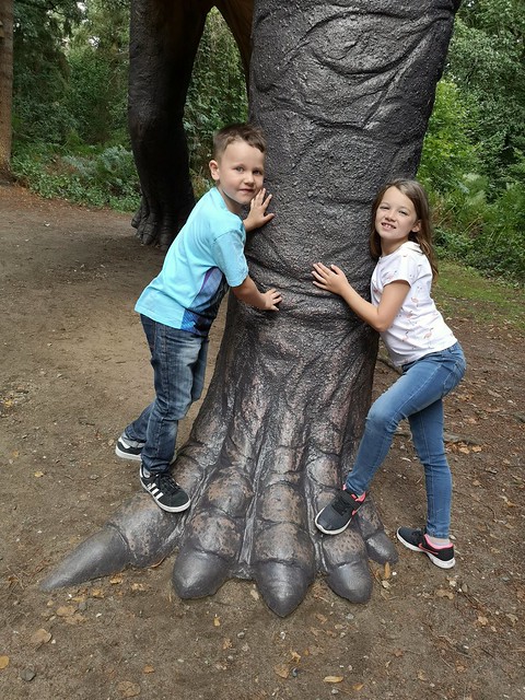 Elliott and Paige at Roarr! Dinosaur adventure park Norfolk 27/8/2018