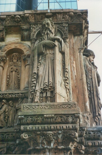 Boston Massachusetts  - Trinity Church - Copley Square - Sculpture  Moses