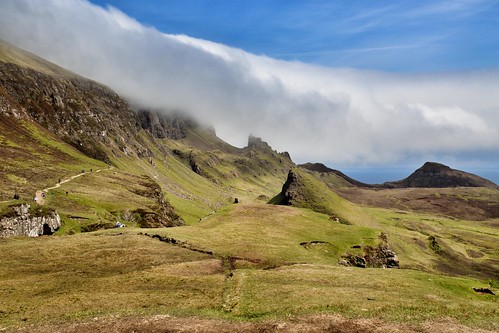highlands quiraing wolken isle skye hiking wandern