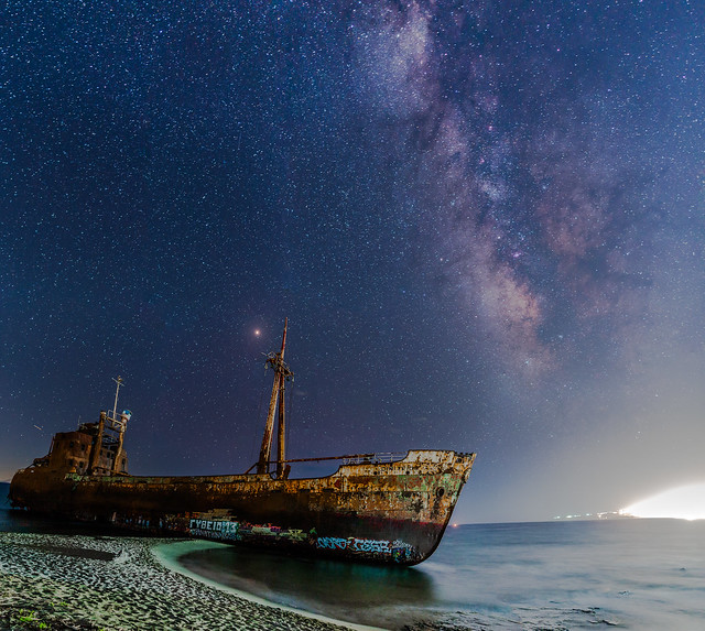 Gytheio Shipwreck Panorama