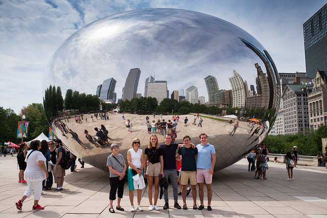 At Cloudgate, Chicago