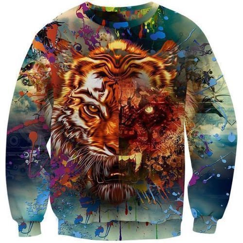 Just Pinned to How To Make It: TIGER RAINBOW BURST - LONG SLEEVE 3D STREET WEAR SWEATER Design https://t.co/v1qZE33LNZ https://t.co/OjdklNjux8 | by kipsy_dc