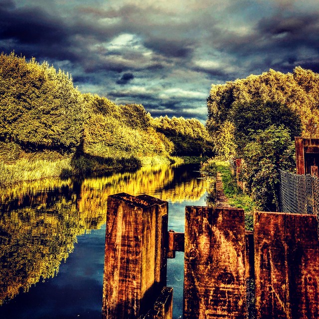 #HTCu11 #canal #reflection #sky #sunny #random #photography #shot