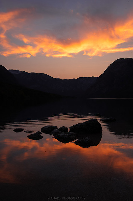 Sunset, Lake Bohinj