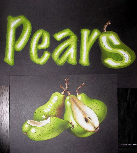 Pears - Chalk Pastel