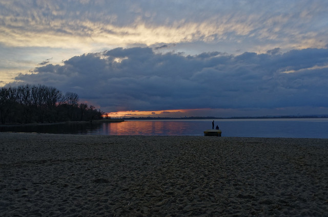 Silent evening, Lake Dabie, N-Western Poland.