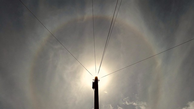 22 Degree Halo from Oxfordshire 1:05pm BST 16/08/18