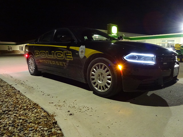 Winterset Police Dodge Charger night shot
