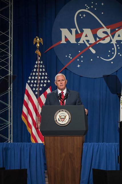 Vice President Mike Pence Jim Bridenstine visited NASA’s Johnson Space Center