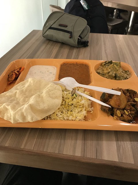 I opted for the Indian vegetarian 'thali' meal