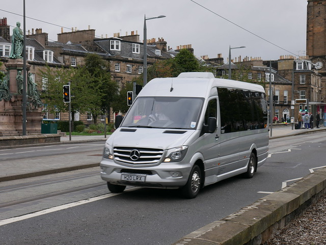 LR Executive of Penicuik Mercedes Benz 516CDi EVM H20LRX at Shandwick Place, Edinburgh, on 27 August 2018.