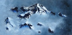 Mont Blancs 100*50 cm Acrylique Vendu