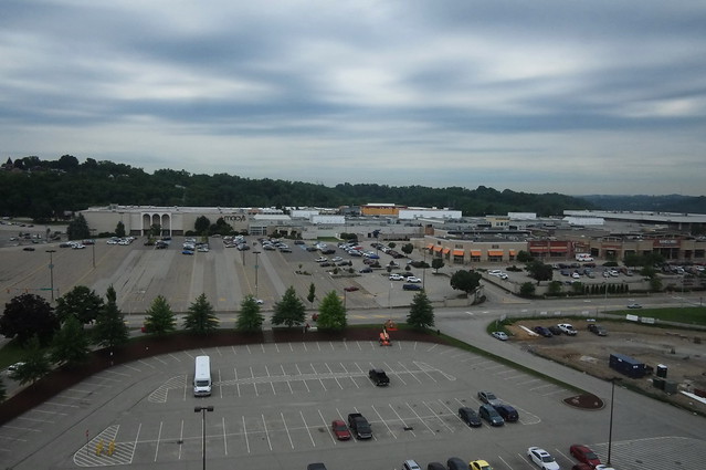 USA near Pittsburgh PA Monroeville Mall seen from high floor of Double Tree hotel - 
