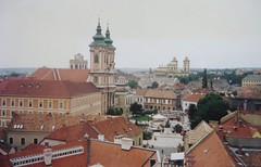 Panorama de la ville, Eger, comitat de Neves, Hongrie.