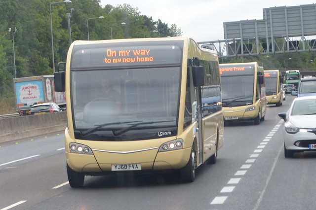 Yeomans Canyon Travel,Hereford.2018 Optare Solo M9250SRs.YJ68FVA 93./YJ68FVB 94 & YJ68FVC 95.