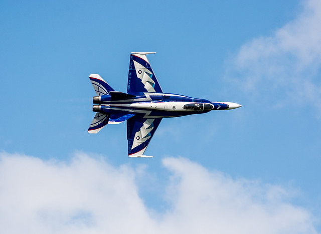 RCAF CF18 Topside Fly-by