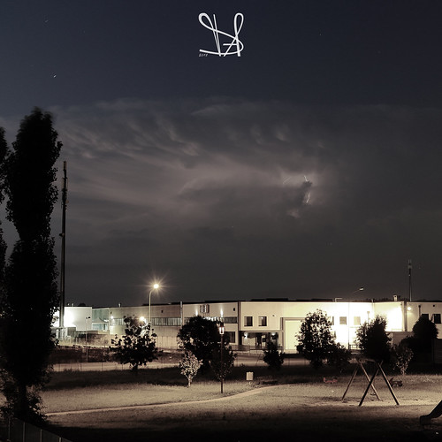Fulmine tra le nuvole by Davide Anselmi, cielo fulmine fulmini lampi lampo notte parco saetta saette temporale davideanselmi 2018