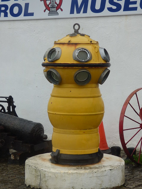 Holyhead Maritime Museum - yellow land buoy