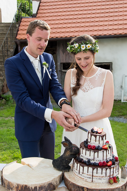Wedding MM - Slicing the cake
