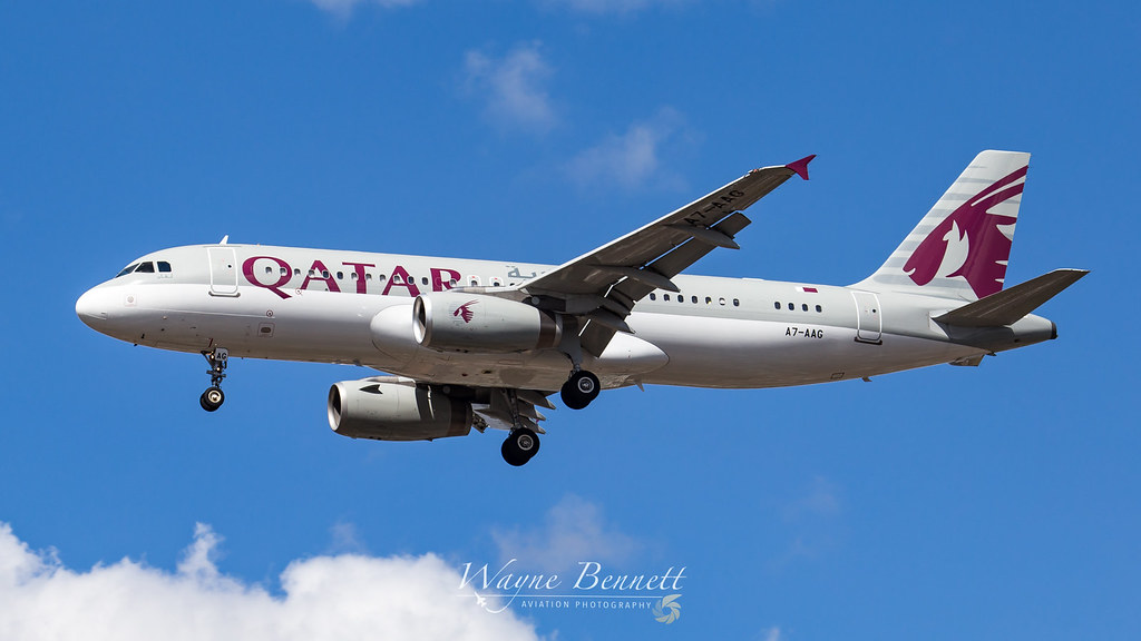 Qatar Emiri A320 A7-AAG at Heathrow