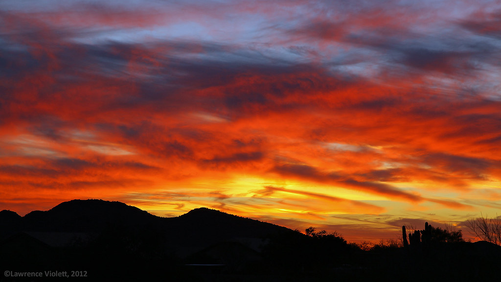 Winter Sunset in Arizona