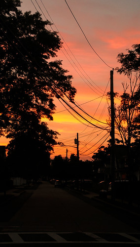 Sunset Powerlines by A Screaming Comes Across the Sky, sunset samsung galaxy note 4 sky evening night summer