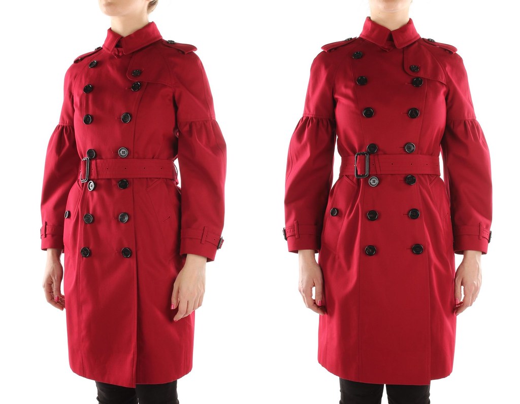 Red Burberry Trench | I love this stiff 