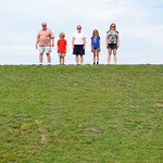 Family Photo On The Levee In Fort Kent 