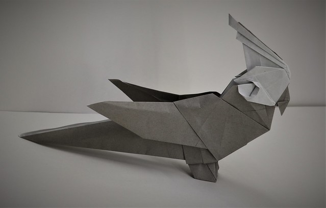 Origami Cockatiel