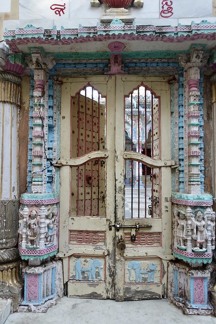 Gates to Jain temple, Old City, Ahmedabad