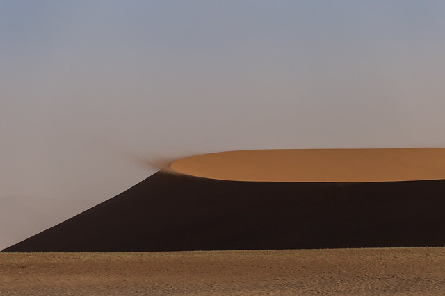 Sossusvlei during a sandstorm