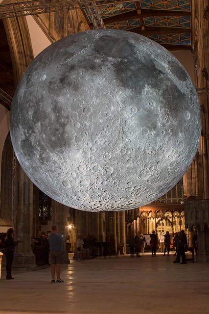 A view of the Moon in Hull Minster