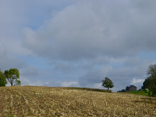 barn farm corn onondagany clouds
