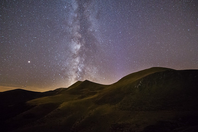 Stars over the Sancy mountains