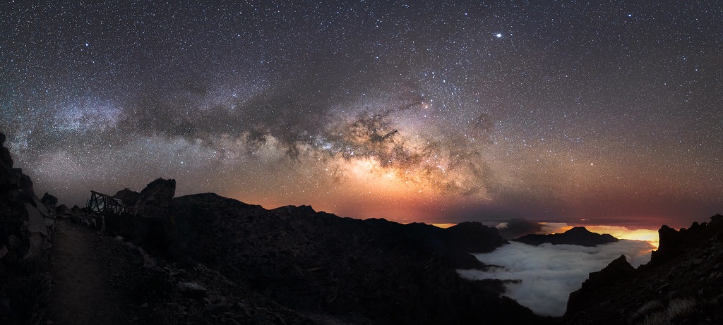 La Palma Caldera | The Milky Way rises La Palma. A ten panel… | Flickr
