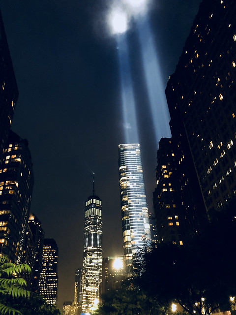 Picture Of Ground Zero Light Beams. Photo Taken Tuesday  September 11, 2018