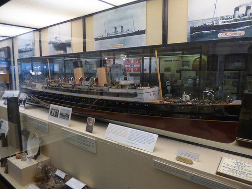 Holyhead Maritime Museum - model ship - Model of the Steel Turbine Steamer Anglia