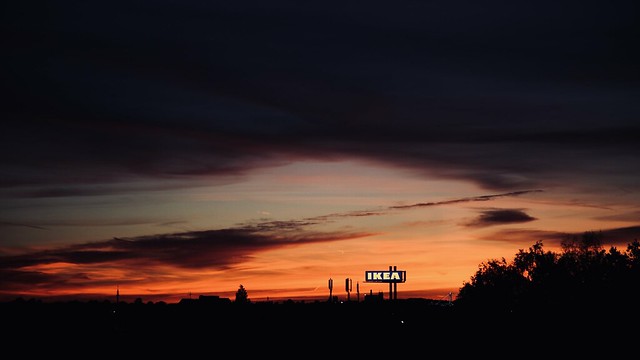 Sunset over Dortmund IKEA