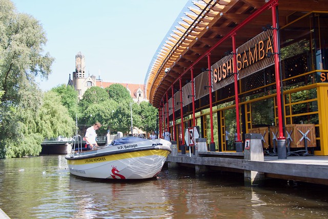 a boat trip in Amsterdam