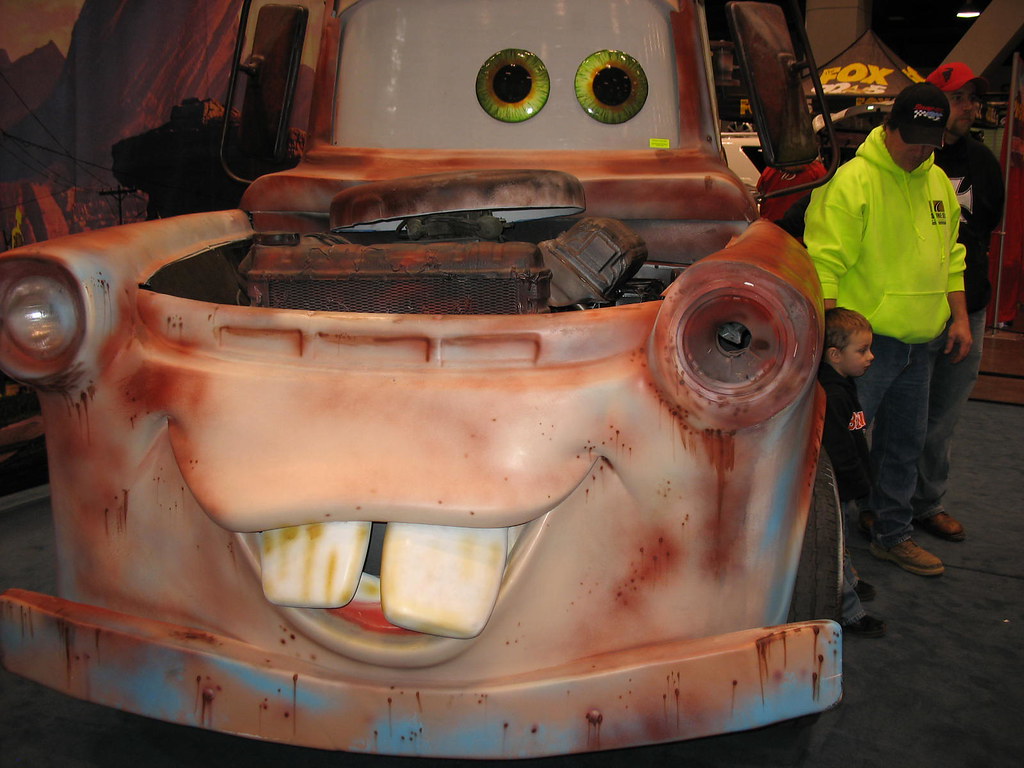 Tow MATER, The star of the movie Cars was at the show!, Chris Breeze